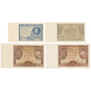 Zestaw ładnych banknotów z lat 1929-1934 (4szt)