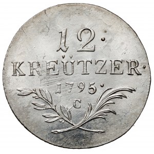 Austria, Franciszek II, 12 krajcarów 1795-C, Praga
