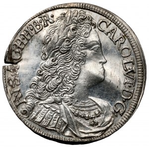 Austria, Karol VI, 6 krajcarów 1724, Hall