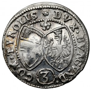 Austria, Ferdynand Karol, 3 krajcary 1642, Hall