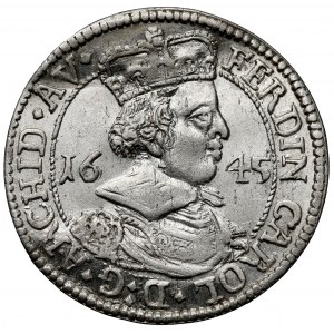 Austria, Ferdynand Karol, 3 krajcary 1645, Hall