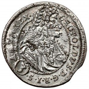 Węgry, Leopold I, 3 krajcary 1699 CH, Pressburg