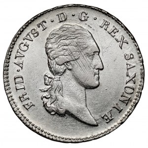 Saksonia, Friedrich August III, 1/6 talara 1810 SCH