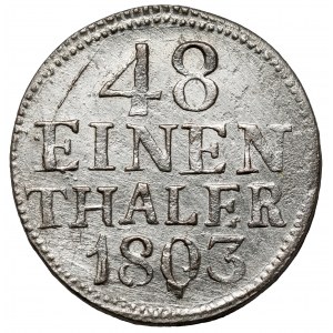 Saksonia, Friedrich August III, 1/48 talara 1803-C