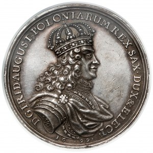 August II. der Starke, Medaille für die Rückeroberung von Kamieniec Podolski 1699