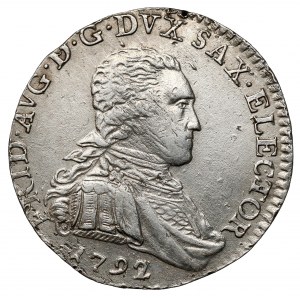 Saksonia, Friedrich August III, Dwugrosz wikariacki 1792 IEC