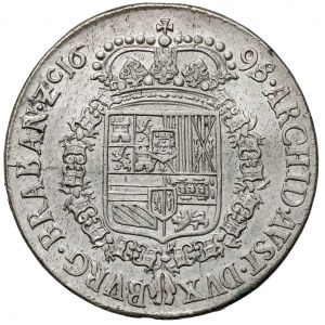 Niderlandy Hiszpańskie, Karol II, 1/2 patagona 1698, Antwerpia - bardzo rzadkie