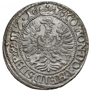 Śląsk, Sylwiusz Fryderyk, 3 krajcary 1676 SP, Oleśnica