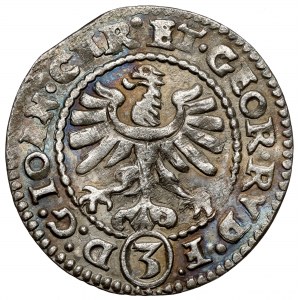 Śląsk, Jan Chrystian i Jerzy Rudolf, 3 krajcary 1608, Złoty Stok