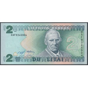 Lithuania, 2 Litai 1993