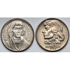 10 złotych 1965-1966, Kopernik i Kościuszko - zestaw (2szt)