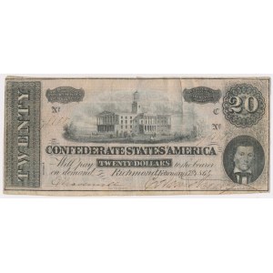 USA, 20 Dollars 1864 - Richmond