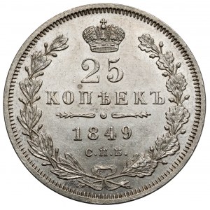 Rosja, Mikołaj I, 25 kopiejek 1849