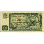 Czech Republic, 100 Korun ND (1993) - with stamp