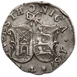 Rosja / Inflanty, Elżbieta, 4 kopiejki 1757