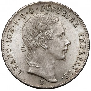 Austria, Franciszek Józef I, 20 krajcarów 1856-B, Kremnica