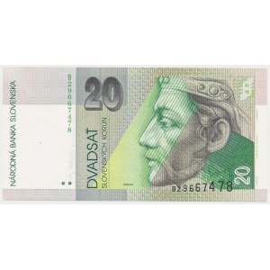 Slovakia, 20 Korun 1993