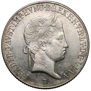 Węgry, Ferdynand I, 20 krajcarów 1844-B, Kremnica