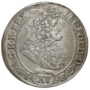 Węgry, Leopold I, 15 krajcarów 1692 KB, Kremnica