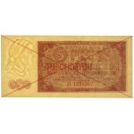 5 złotych 1948 - SPECIMEN - AL - PIĘKNY