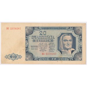 20 złotych 1948 - BI