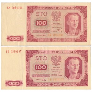 100 złotych 1948 - EM i IB (2szt)