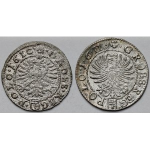 Zygmunt III Waza, Grosze Kraków 1611 i falsyfikat 1610 - zestaw (2szt)