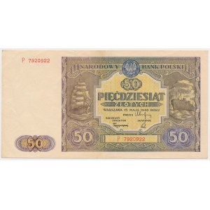 50 złotych 1946 - duża litera