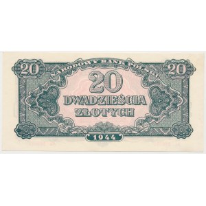 20 złotych 1944 ...owe - Ak