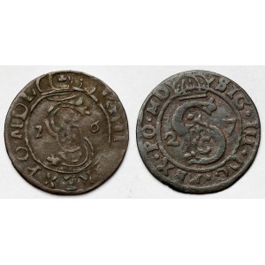 Zygmunt III Waza, Trzeciak Łobżenica 1626 i Poznań 1627 - zestaw (2szt)