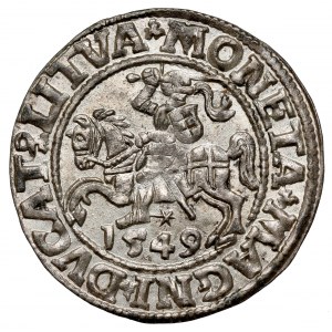 Zygmunt II August, Półgrosz Wilno 1549 - wczesny - piękny
