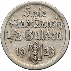 Gdańsk, 1/2 guldena 1923