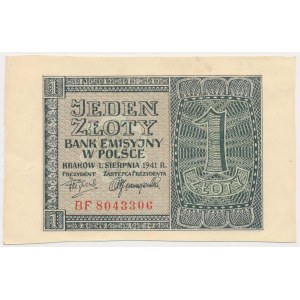 1 złoty 1941 - BF - szerokie marginesy