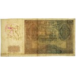 100 złotych 1941 - bez serii i numeru, ze stemplem