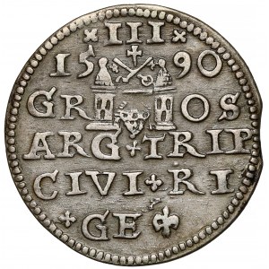 Zygmunt III Waza, Trojak Ryga 1590