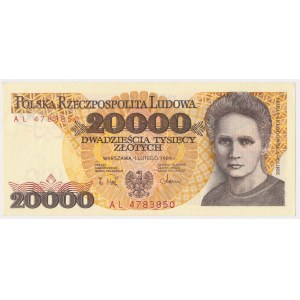 20.000 złotych 1989 - AL