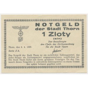 Thorn (Toruń), 1 złoty 1939