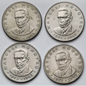 20 złotych 1974-1983 Nowotko - zestaw (4szt)