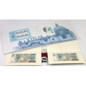 Jan Paweł II - zestaw MIX, banknoty, monety i inne