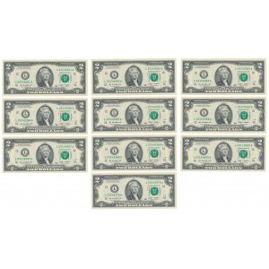 USA, 2 Dollars 2009 (10pcs)