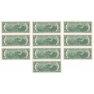 USA, 2 Dollars 2009 (10pcs)