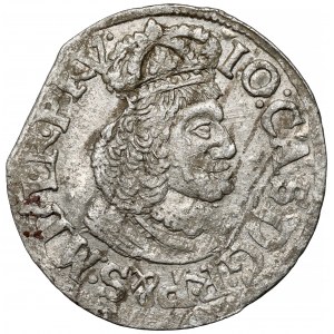Jan II Kazimierz, Dwugrosz Elbląg 1651 WvE - bardzo rzadka odmiana