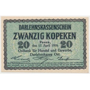 Poznań, 20 kopiejek 1916