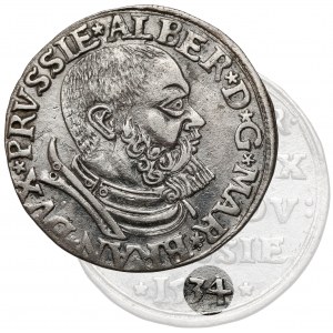Prusy, Albrecht Hohenzollern, Trojak Królewiec 1534 - bardzo rzadki