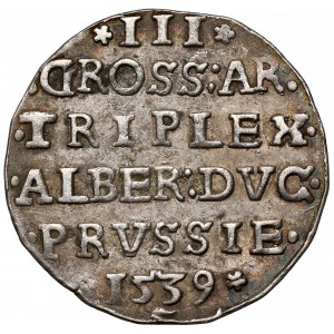 Prusy, Albrecht Hohenzollern, Trojak Królewiec 1539