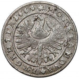 Śląsk, Chrystian wołowski, 15 krajcarów 1664, Brzeg