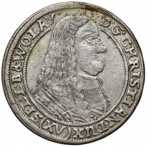 Śląsk, Chrystian wołowski, 15 krajcarów 1663, Brzeg