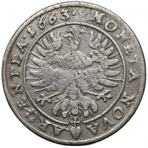 Śląsk, Jerzy III Brzeski, 15 krajcarów 1663, Brzeg