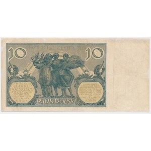 10 złotych 1926 - Ser.CT - nominał w znaku wodnym