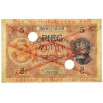 5 złotych 1919 - WZÓR - S.15.A - z perforacją - PIĘKNY